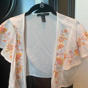 white forever21 shirt